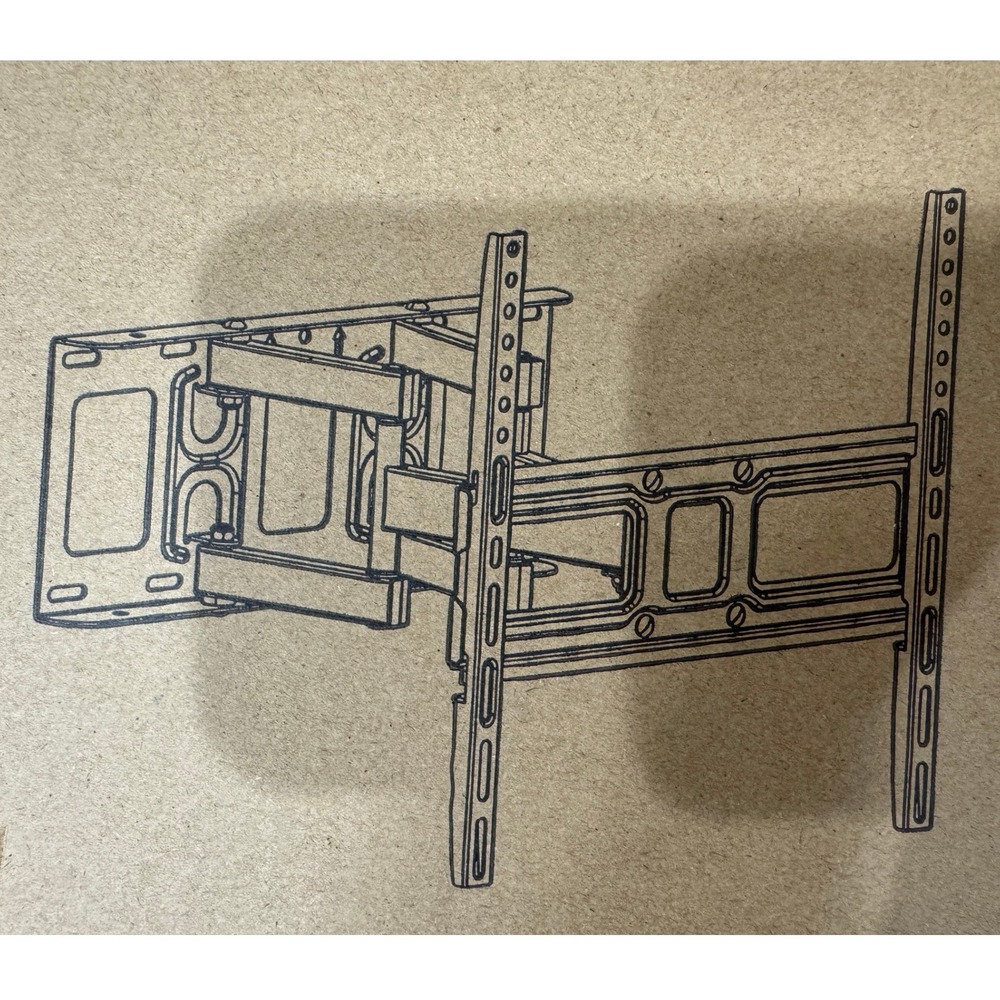 Pipishell Medium Full-motion TV Wall Mount PIMFK1 Articulating Arm Black
